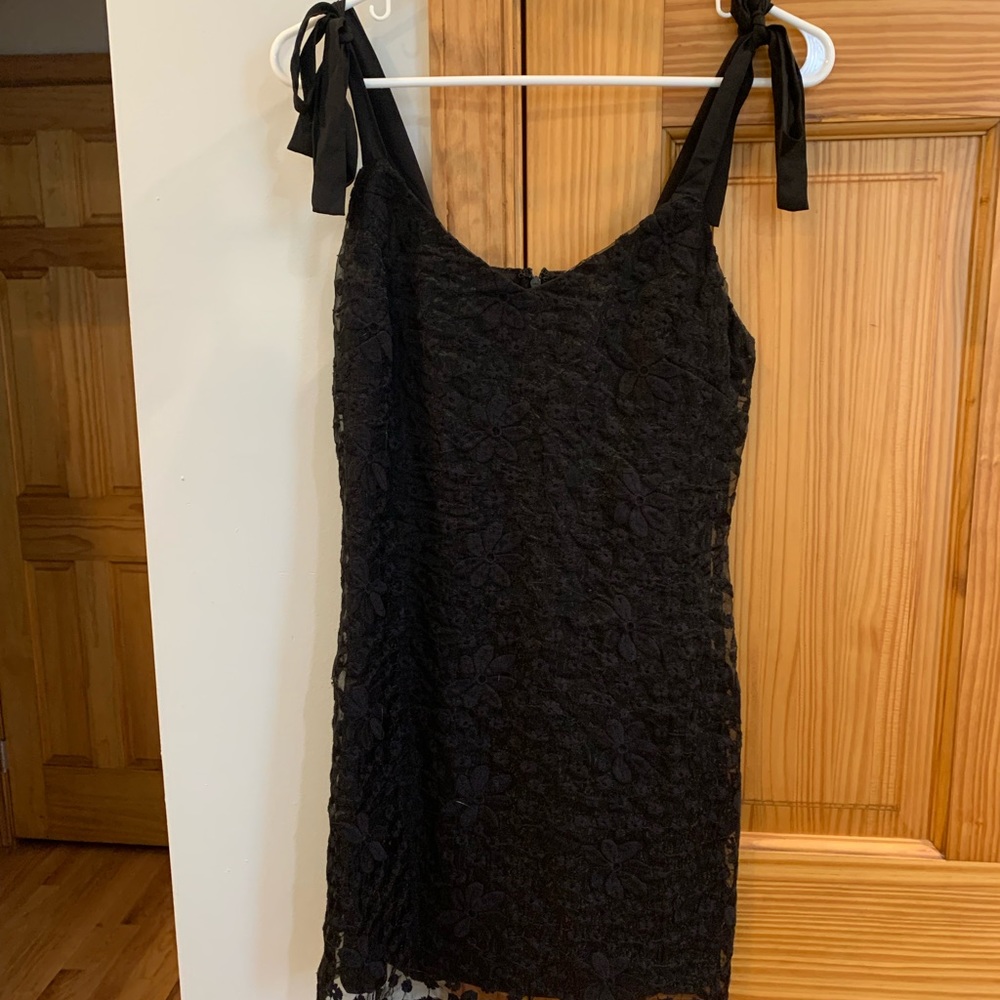 Black wedding guest dress